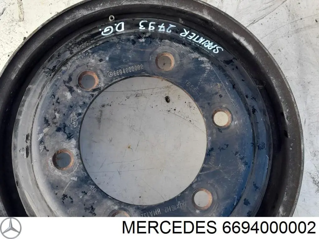 6694000002 MERCEDES Llantas de acero (Estampado) original y equivalente