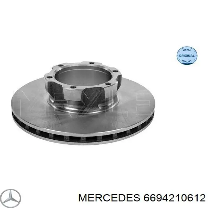 6694210612 Mercedes диск тормозной передний
