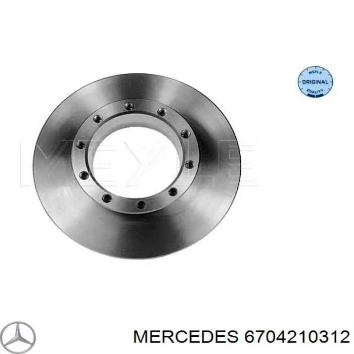 6704210312 Mercedes диск тормозной передний