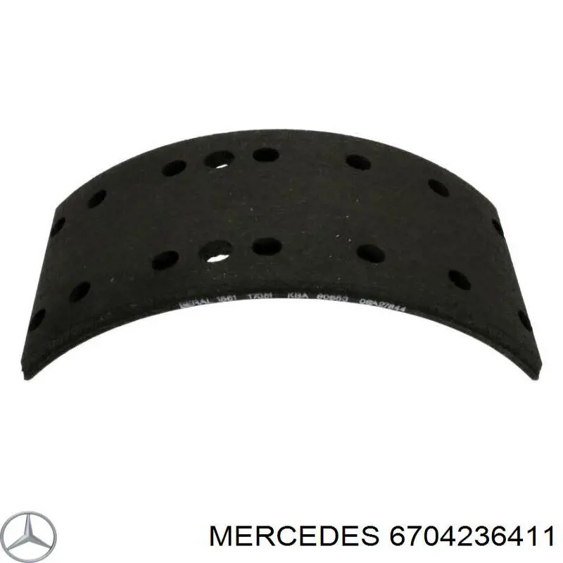 Задние барабанные колодки 6704236411 Mercedes