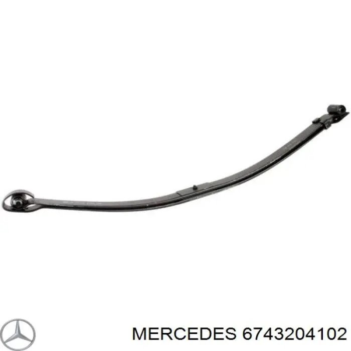 6743204102 Mercedes suspensão de lâminas dianteira