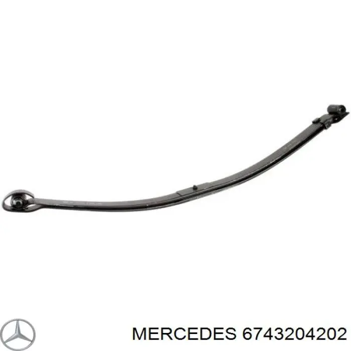 6743204202 Mercedes suspensão de lâminas dianteira