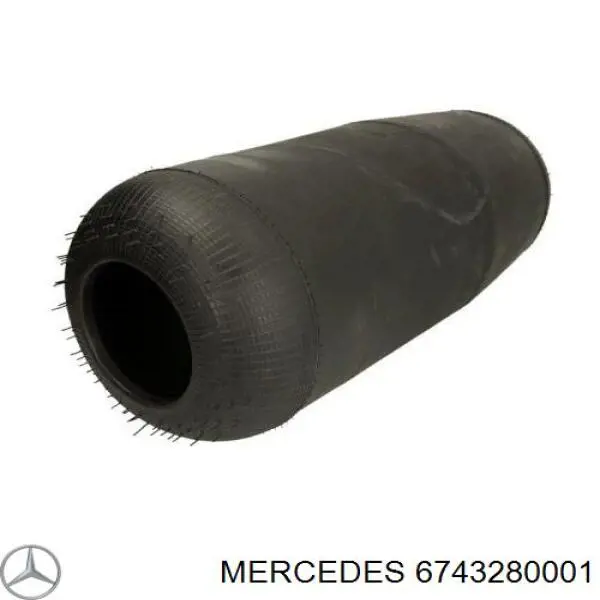 6743280001 Mercedes пневмоподушка (пневморессора моста заднего)
