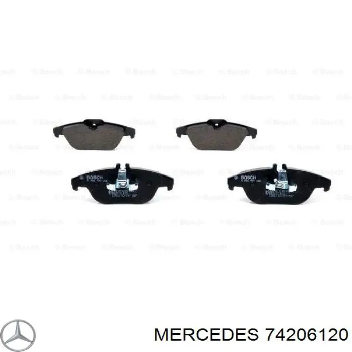 74206120 Mercedes колодки тормозные задние дисковые
