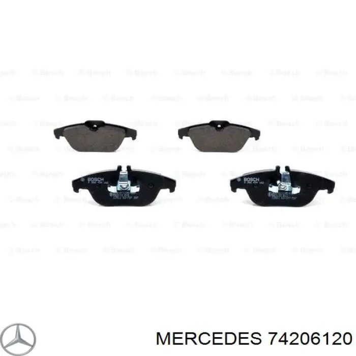 Задние тормозные колодки 74206120 Mercedes