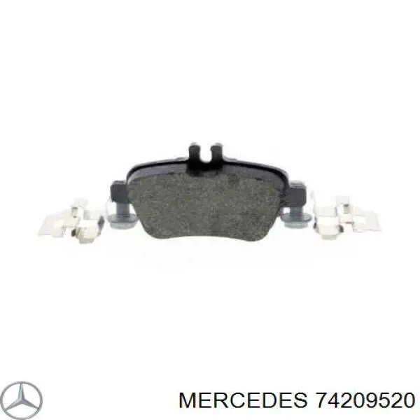 Купить 74209520 Mercedes Колодки тормозные задние, дисковые