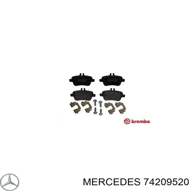 Колодки дисковые  Mercedes 74209520 цена, от 40.10 USD