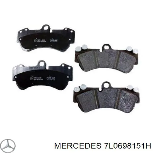 Передние тормозные колодки 7L0698151H Mercedes