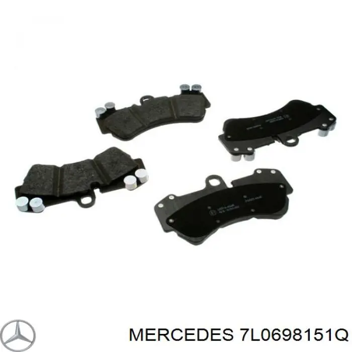 Передние тормозные колодки 7L0698151Q Mercedes