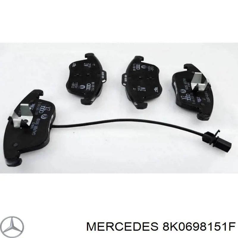 Передние тормозные колодки 8K0698151F Mercedes