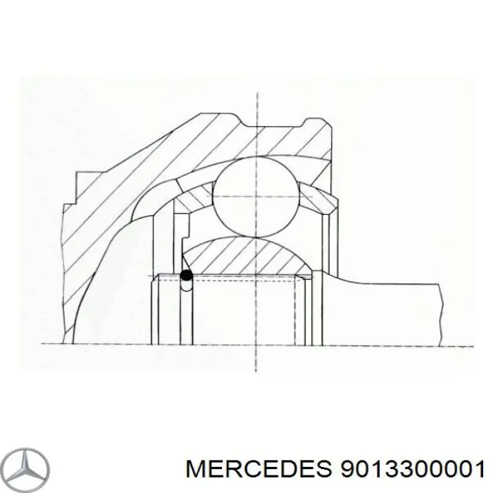 Полуось (привод) передняя Mercedes 9013300001 цена, от 91.37 USD