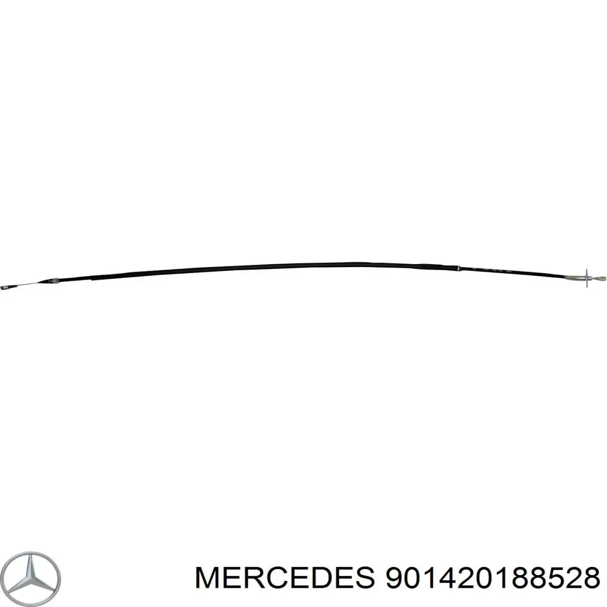 901420188528 Mercedes трос ручного тормоза задний правый/левый