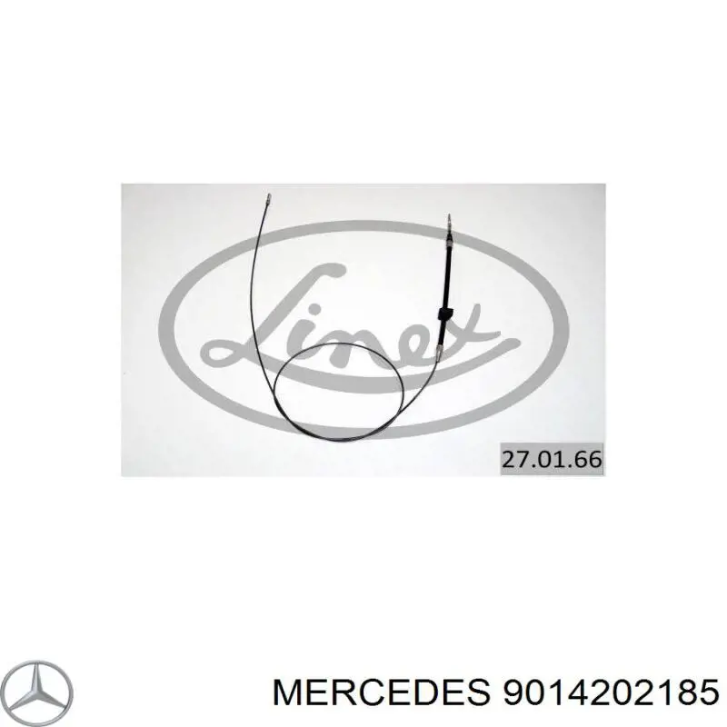 Трос ручного тормоза передний Mercedes 9014202185 цена, от 11.79 USD