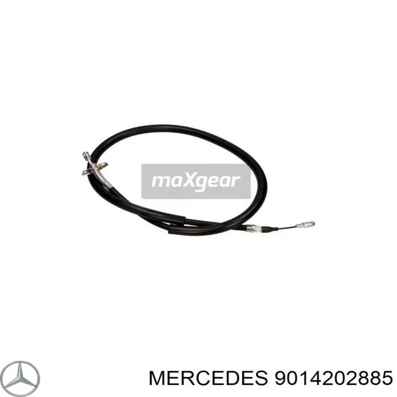 Трос ручного тормоза задний, правый/левый Mercedes 9014202885