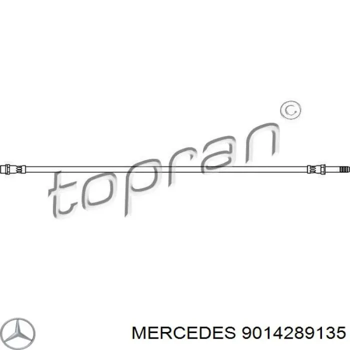 Купить 9014289135 Mercedes Шланг тормозной передний