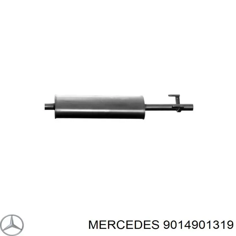 Глушитель, центральная часть Mercedes 9014901319 цена, от 107.30 USD