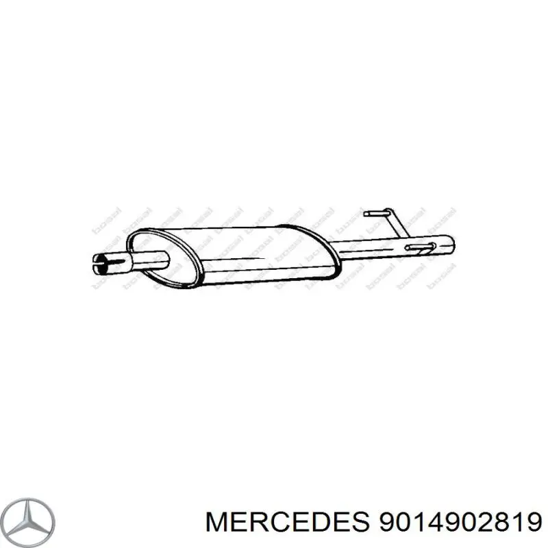 Центральная часть глушителя 9014902819 Mercedes