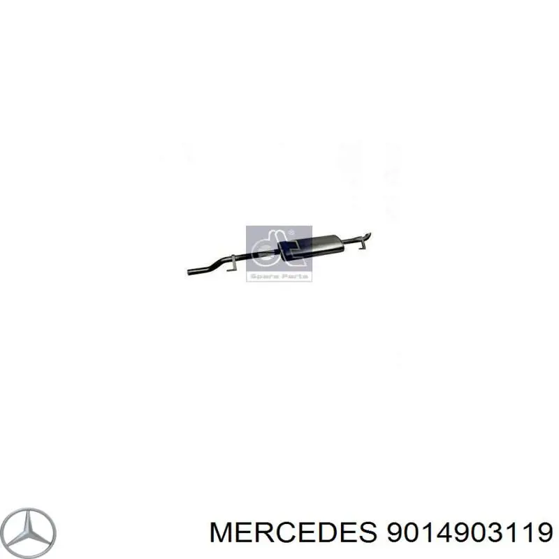 Центральная часть глушителя 9014903119 Mercedes