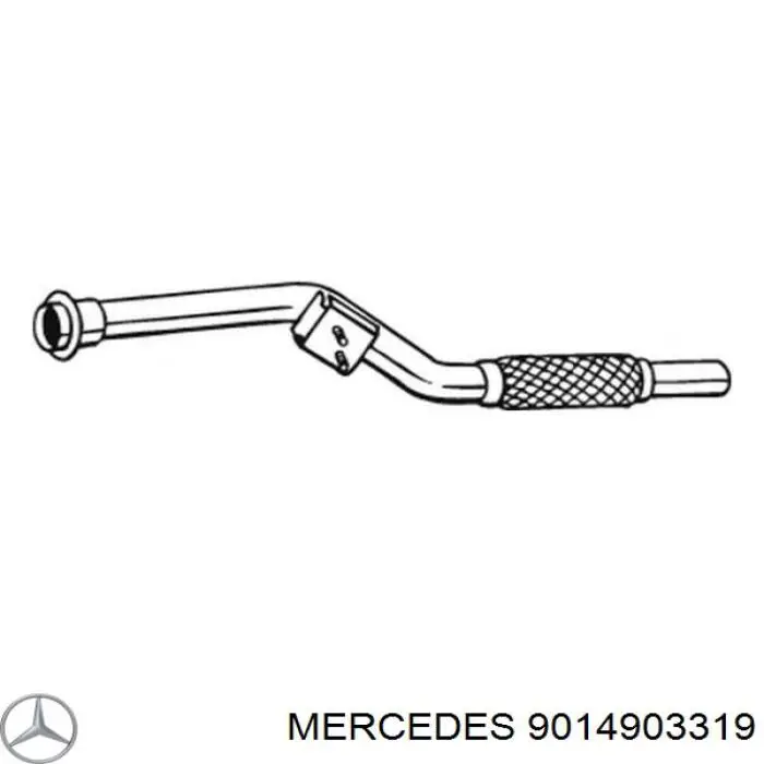 Передняя часть глушителя 9014903319 Mercedes