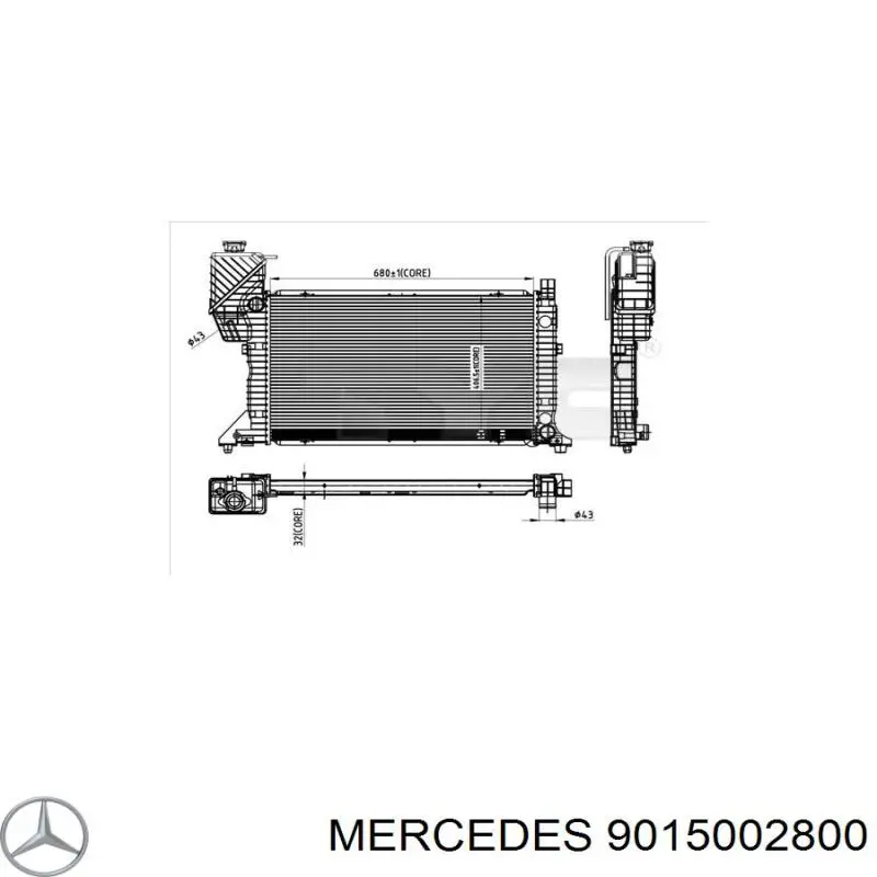 Радиатор 9015002800 Mercedes