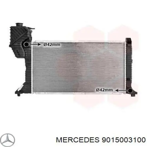 9015003100 Mercedes radiador de esfriamento de motor