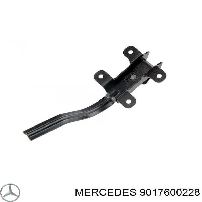 9017600228 Mercedes limitador de abertura de porta da seção de bagagem (furgão)