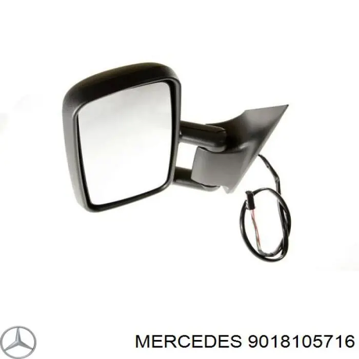 9018105716 Mercedes зеркало заднего вида левое