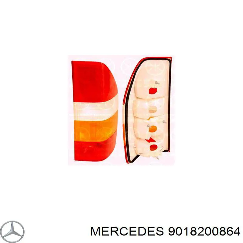 Фонарь задний правый Mercedes 9018200864 цена, от 22.81 USD