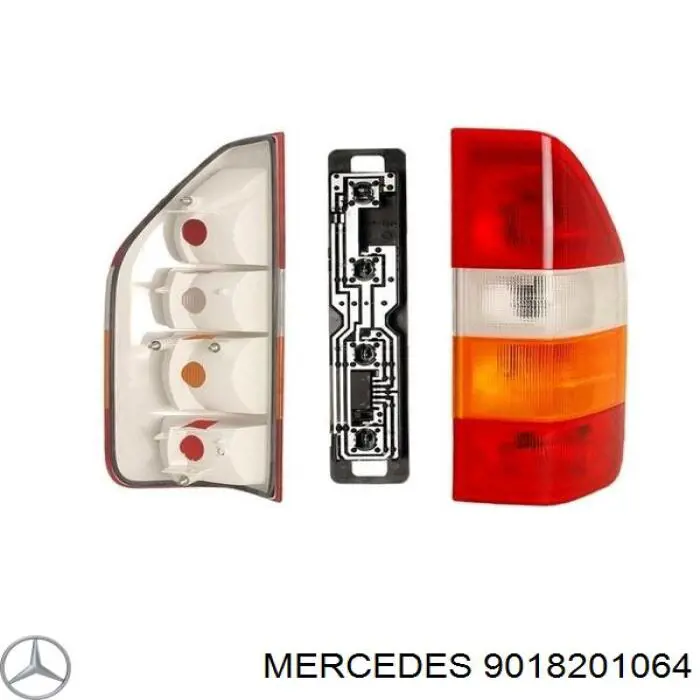 Фонарь задний правый 9018201064 Mercedes