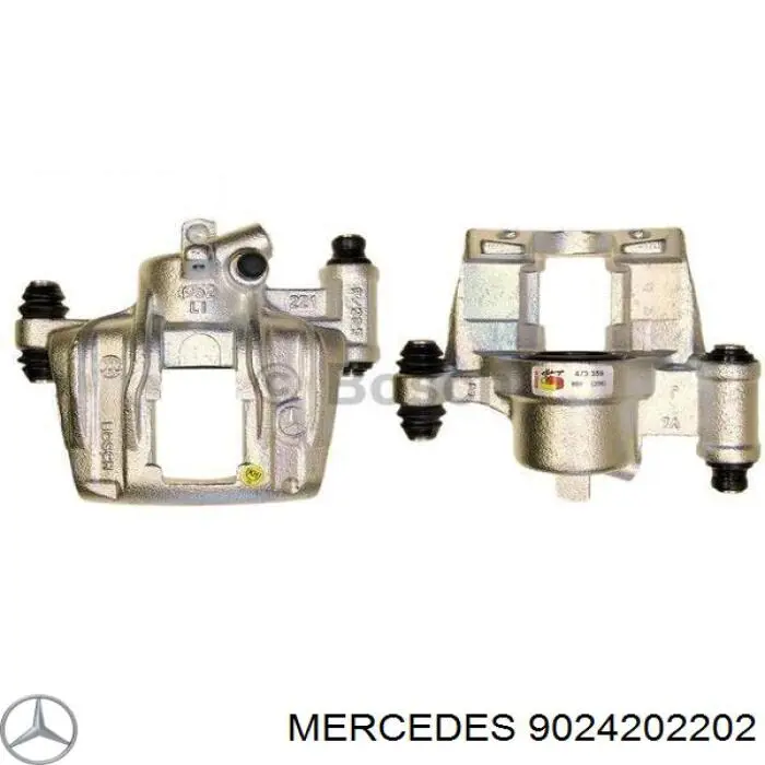 9024202202 Mercedes суппорт тормозной задний левый