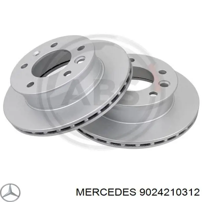 9024210312 Mercedes диск тормозной передний