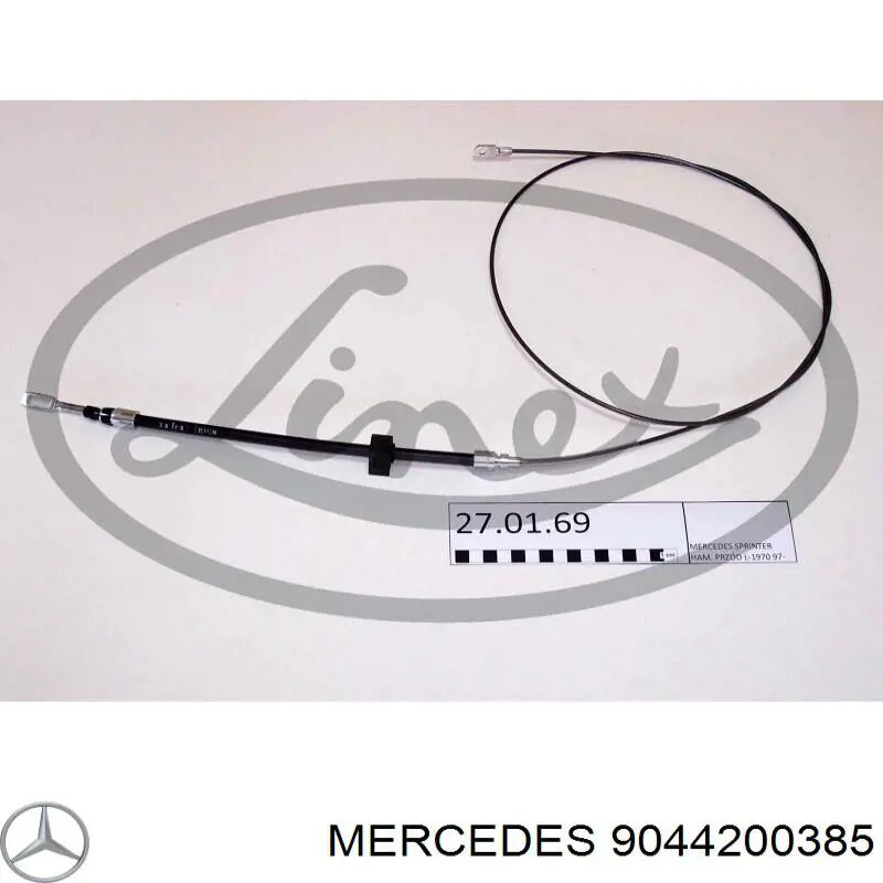 Передний трос ручника 9044200385 Mercedes