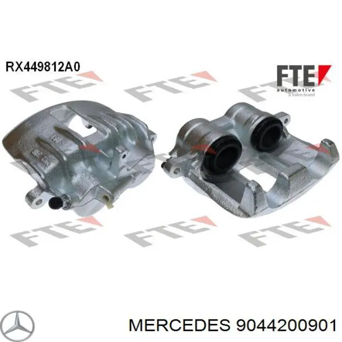 Купить 9044200901 Mercedes Суппорт тормозной передний правый