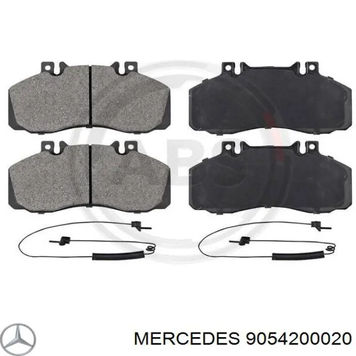9054200020 Mercedes задние тормозные колодки