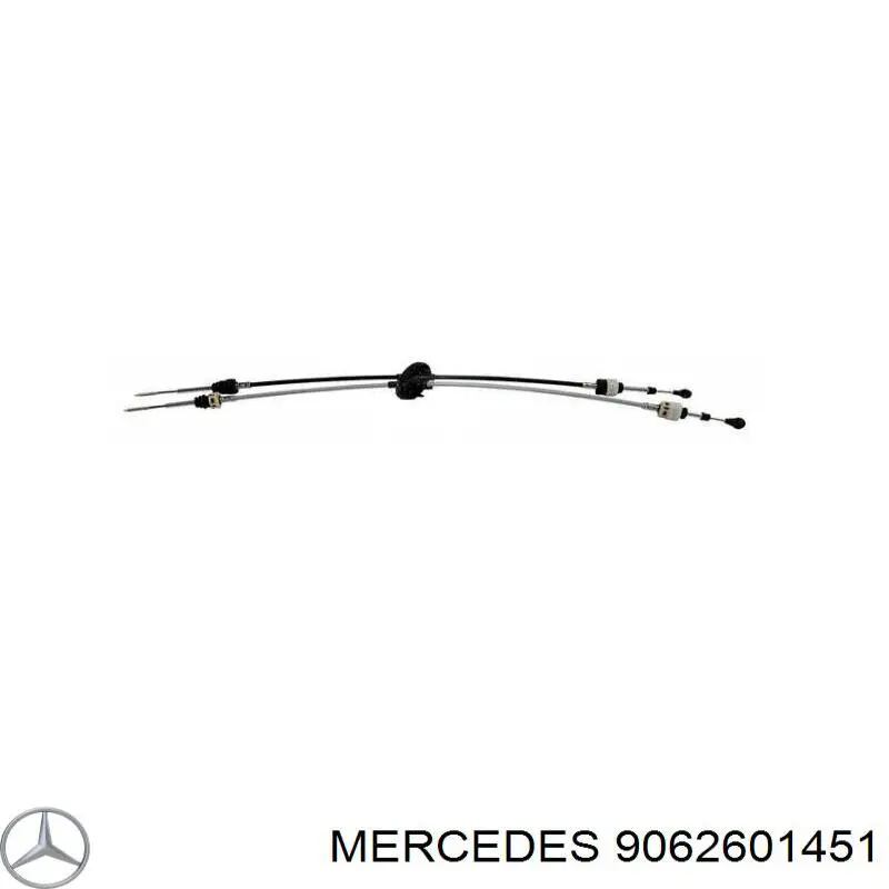 Трос переключения передач сдвоенный Mercedes 9062601451