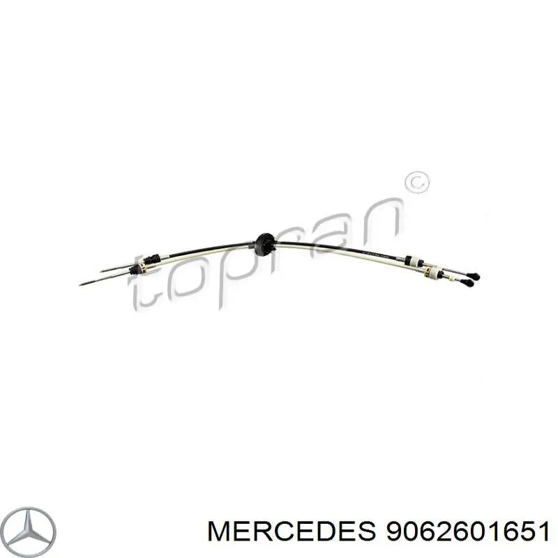 9062601651 Mercedes cabo de mudança duplo