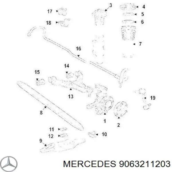 A9063211703 Mercedes рессора передняя