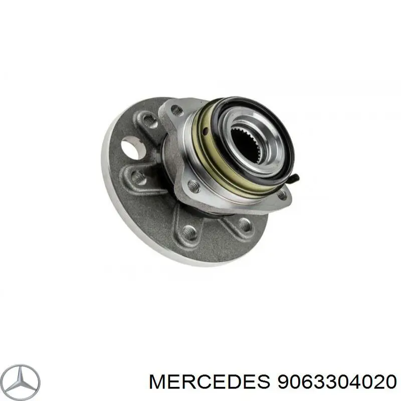 9063304020 Mercedes Цапфа - поворотный кулак передний, левый