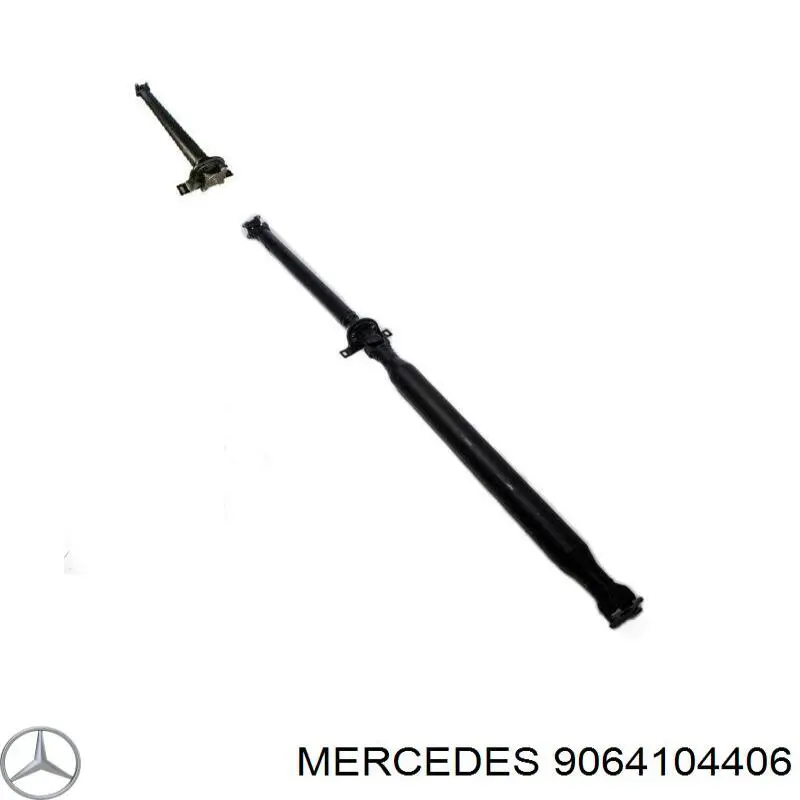 906 410 44 06 Mercedes junta universal traseira montada