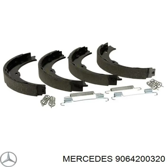 Купить 9064200320 Mercedes Колодки ручника/стояночного тормоза