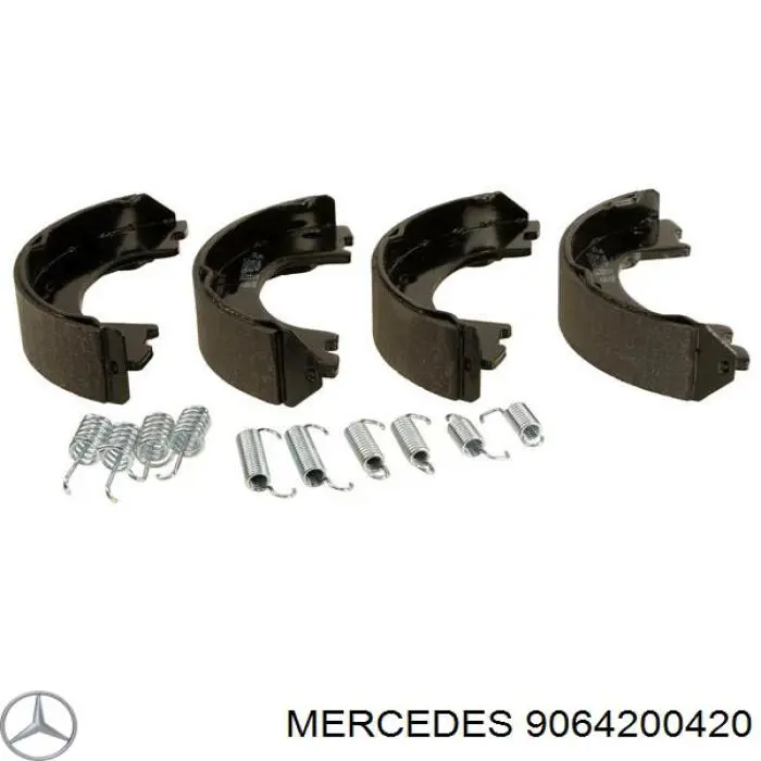 Тормозные колодки ручника MERCEDES ᐈ Купить колодки стояночного тормоза ...