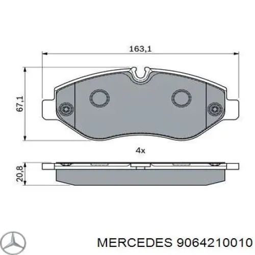 Колодки Mercedes 9064210010 цена, от 42.66 USD