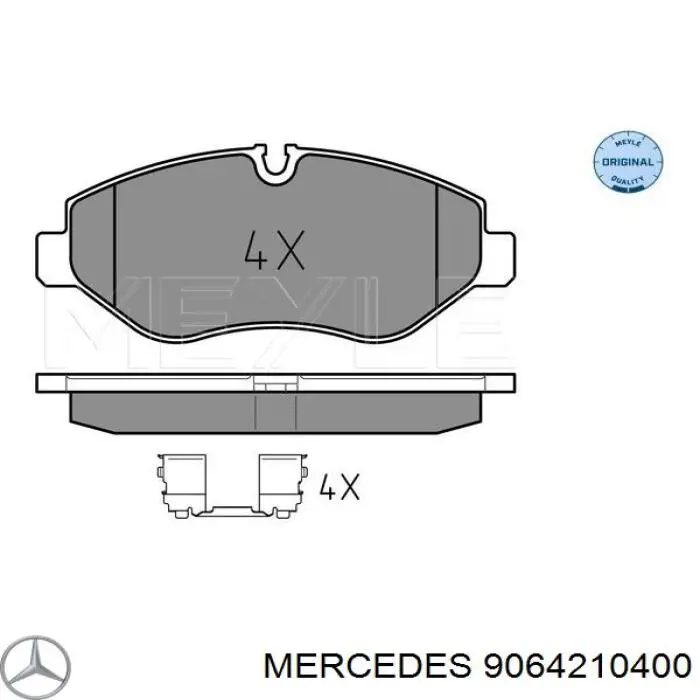 Колодки Mercedes 9064210400 цена, от 39.45 USD