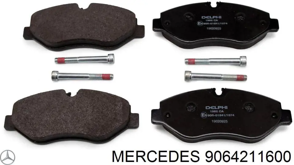 Передние тормозные колодки 9064211600 Mercedes