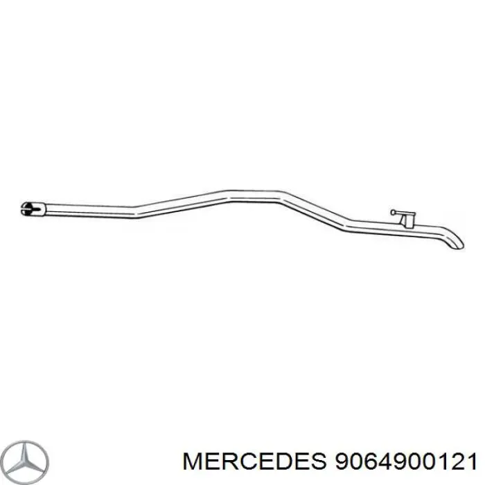 9064900121 Mercedes глушитель, задняя часть