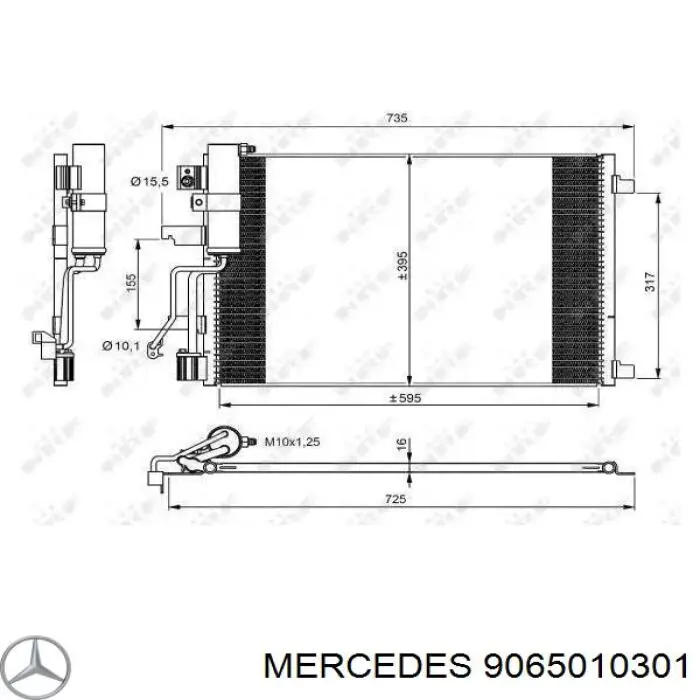 Интеркулер 9065010301 Mercedes