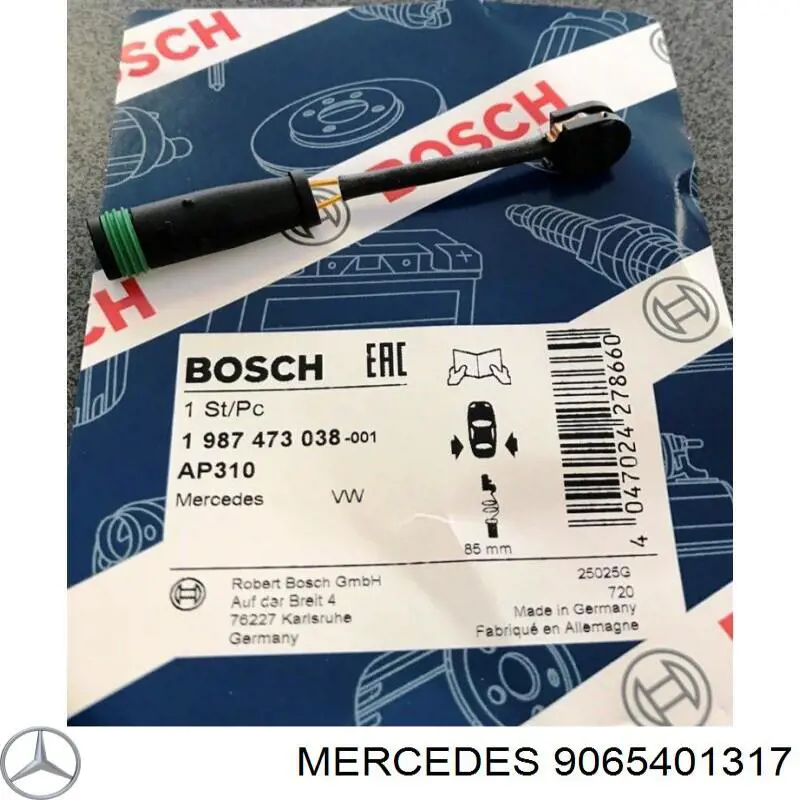 Датчик износа тормозных колодок, задний Mercedes 9065401317 цена, от 4.96 USD