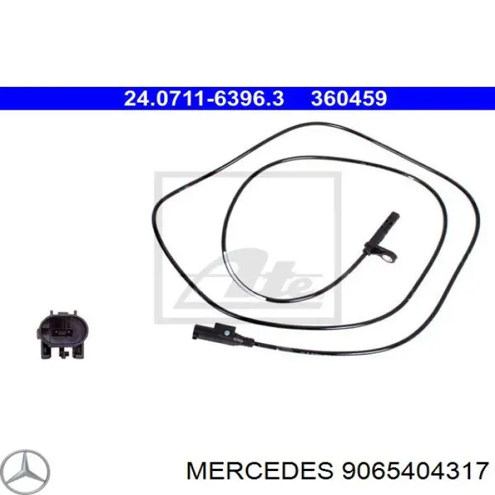Датчик ABS задний левый Mercedes 9065404317