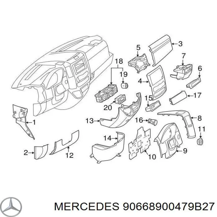  A90668900479B27 Mercedes