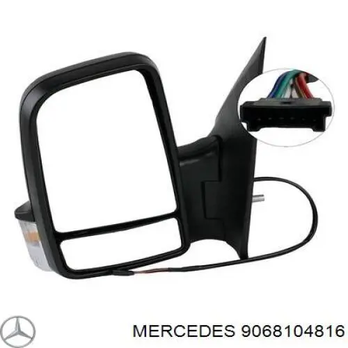 9068104816 Mercedes Левое боковое зеркало